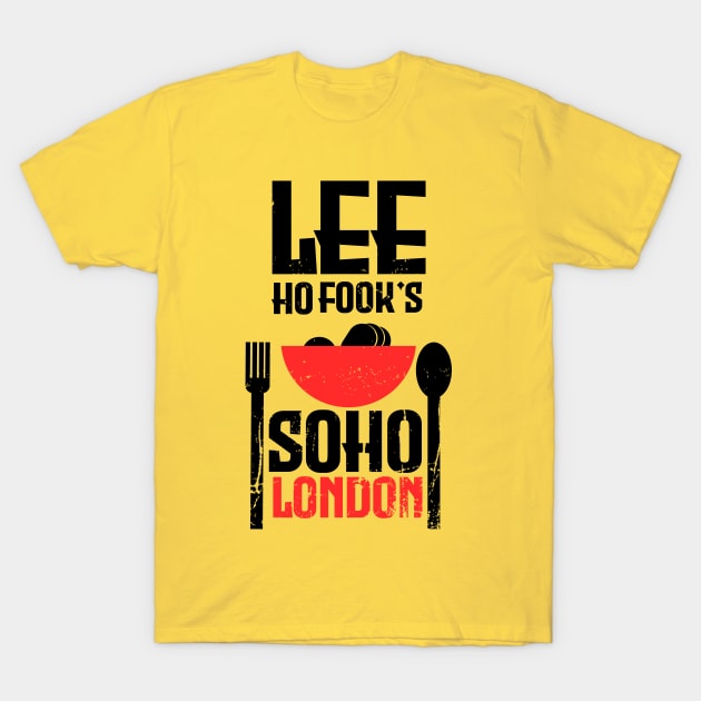 lee ho fook's soho london t-shirt design T-Shirt by AlfinStudio